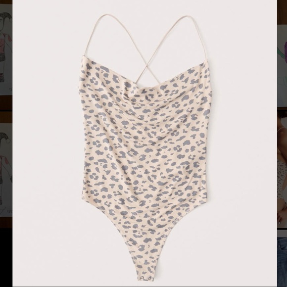 Leopard Cowlneck Bodysuit - Picture 3 of 3